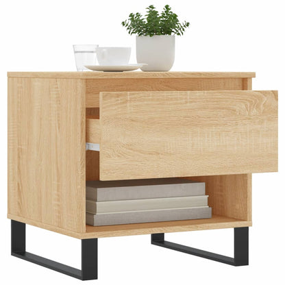 Salontafels 50X46X50 Cm Bewerkt Hout Kleurig 2 Sonoma eiken