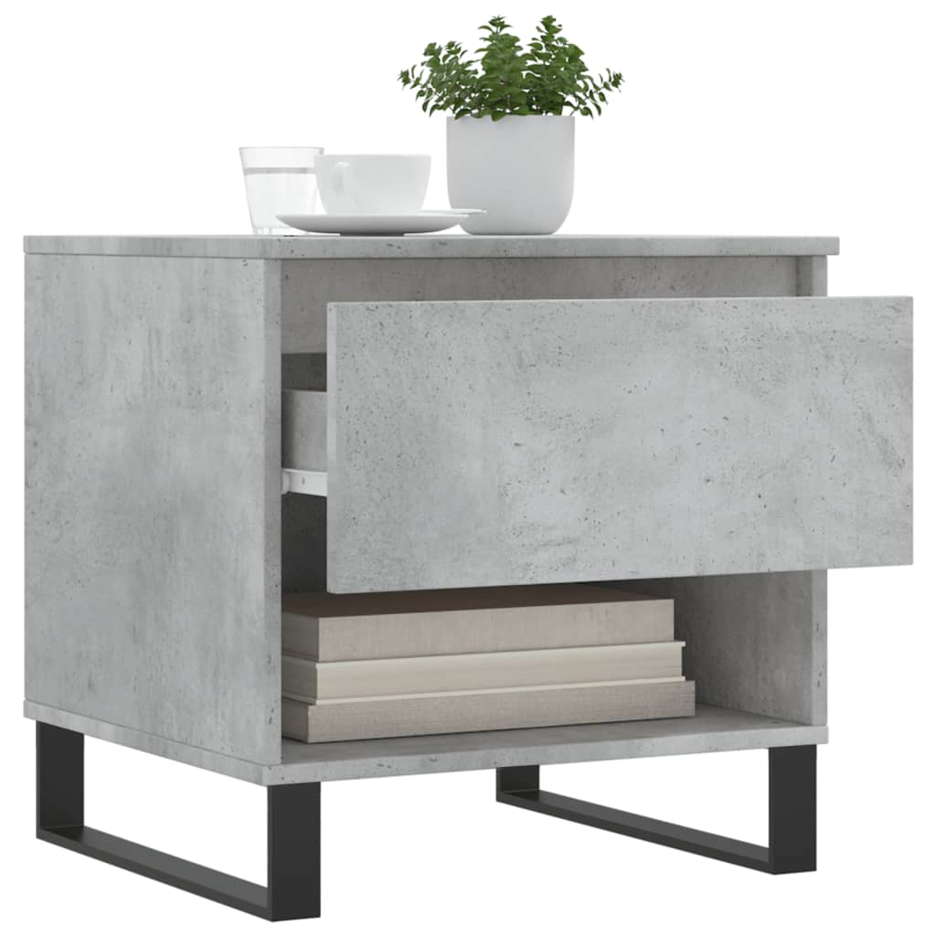 Salontafel 50X46X50 Cm Bewerkt Hout 1 Betongrijs