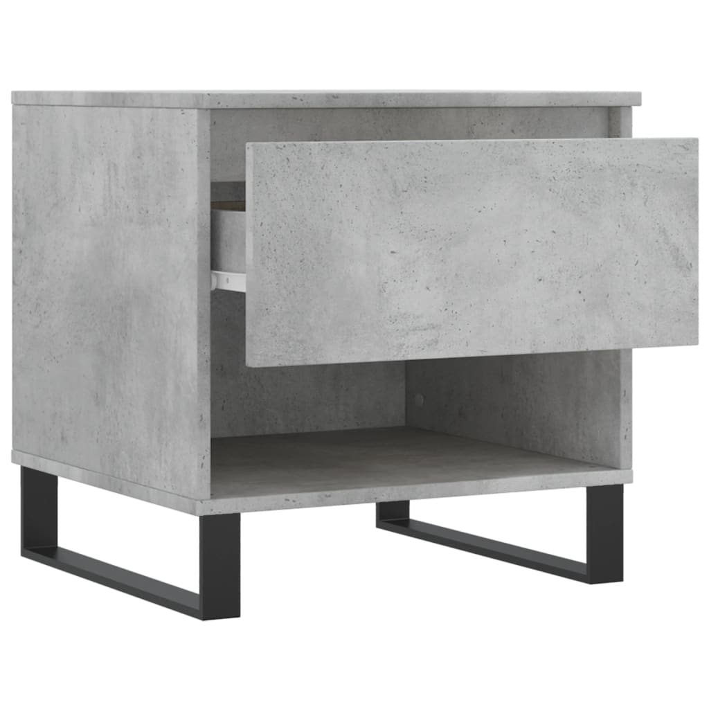 Salontafels 50X46X50 Cm Bewerkt Hout 2 Betongrijs