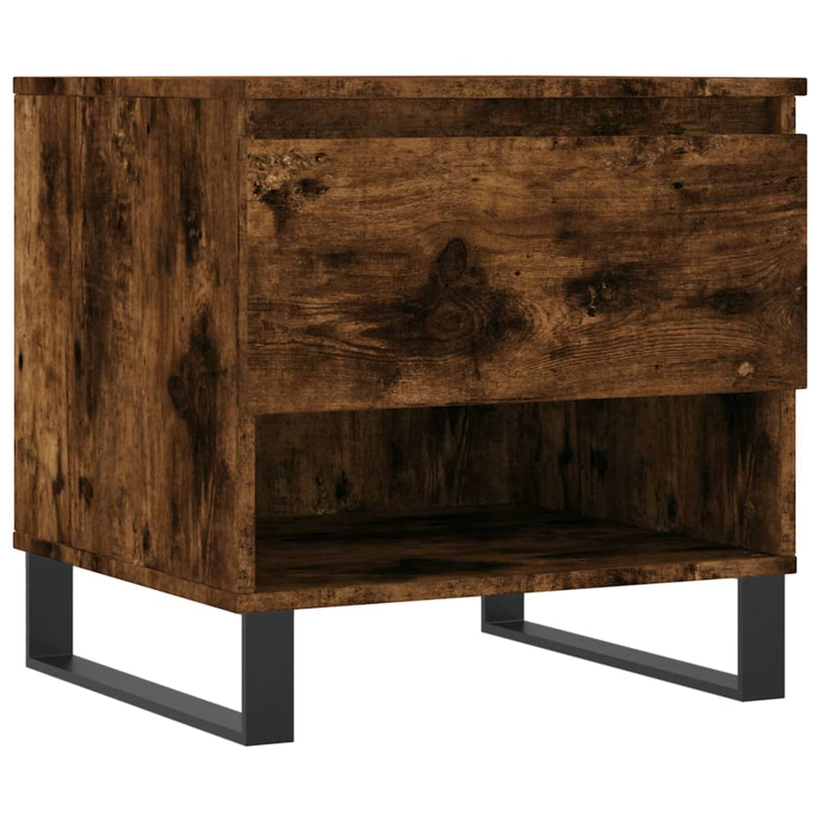 Salontafels 50X46X50 Cm Bewerkt Hout Kleurig 2 Gerookt eiken