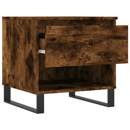 Salontafels 50X46X50 Cm Bewerkt Hout Kleurig 2 Gerookt eiken