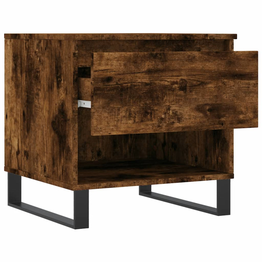 Salontafels 50X46X50 Cm Bewerkt Hout Kleurig 2 Gerookt eiken