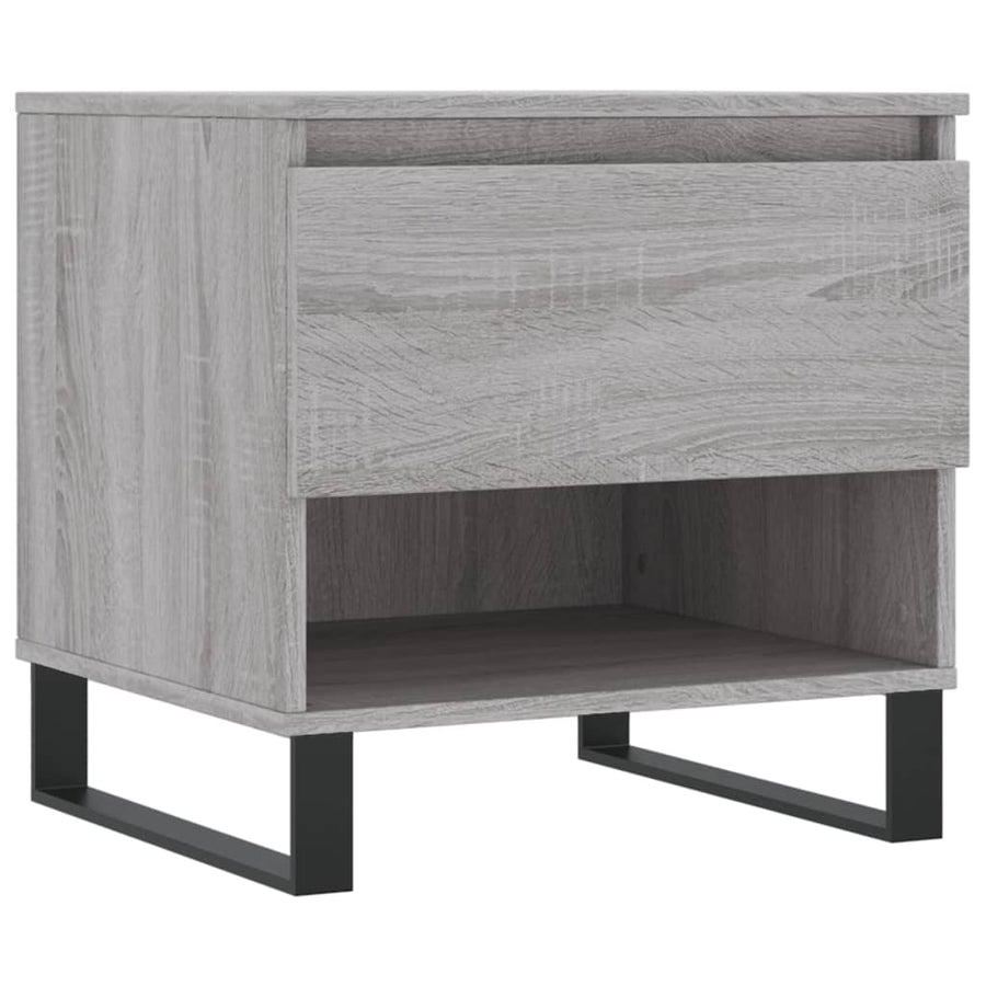 Salontafels 50X46X50 Cm Bewerkt Hout Eiken 2 Grijs sonoma