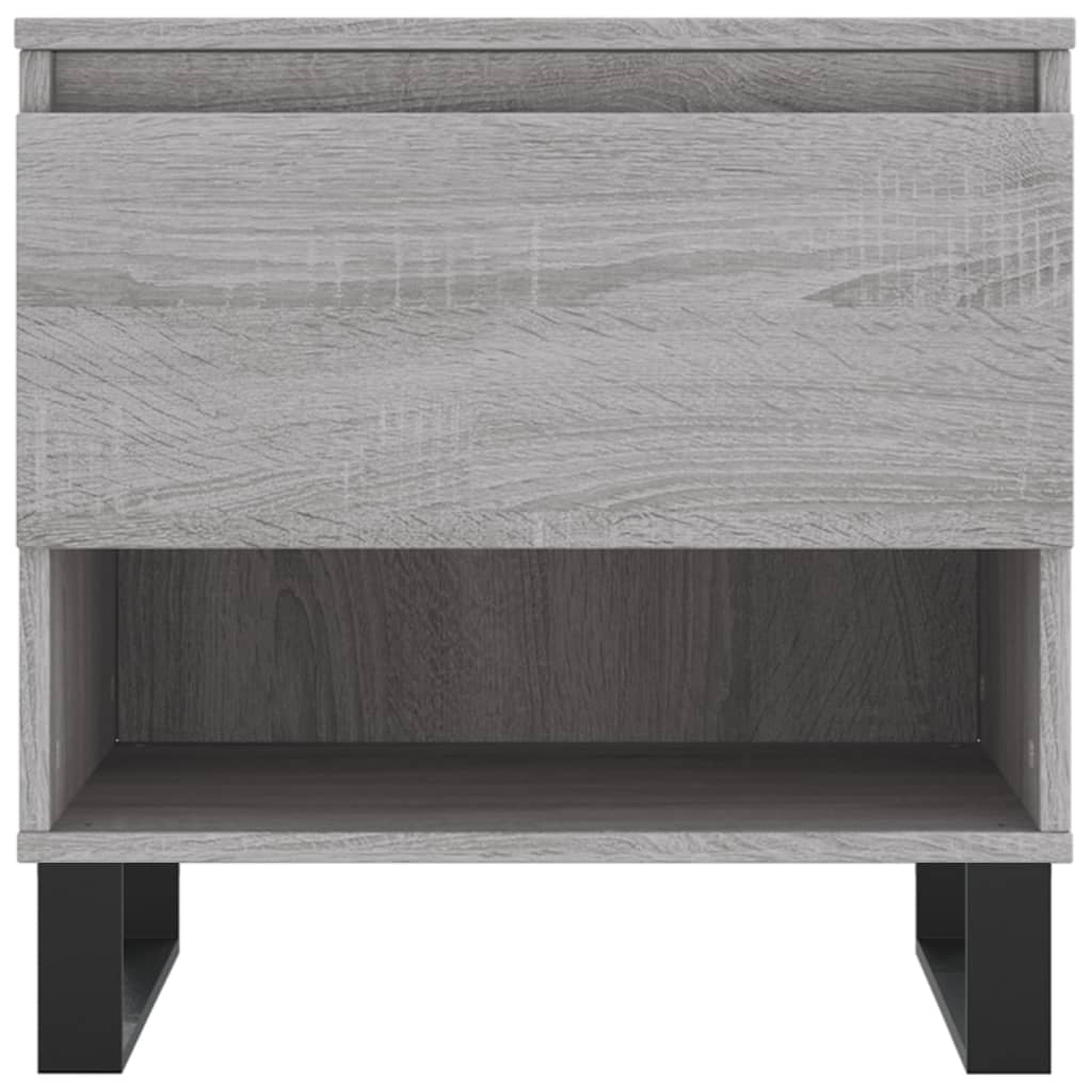 Salontafels 50X46X50 Cm Bewerkt Hout Eiken 2 Grijs sonoma