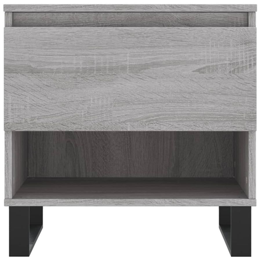 Salontafels 50X46X50 Cm Bewerkt Hout Eiken 2 Grijs sonoma