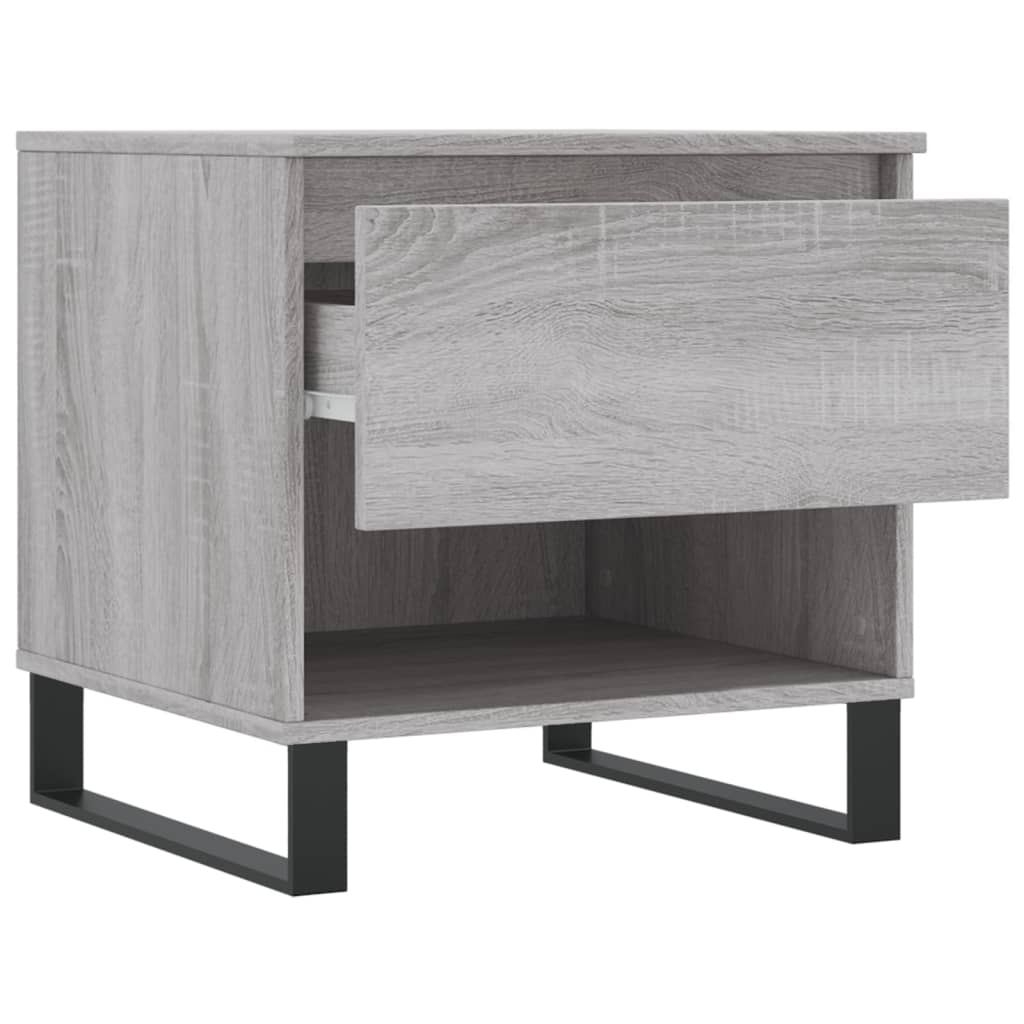 Salontafels 50X46X50 Cm Bewerkt Hout Eiken 2 Grijs sonoma