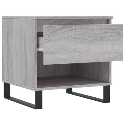 Salontafels 50X46X50 Cm Bewerkt Hout Eiken 2 Grijs sonoma