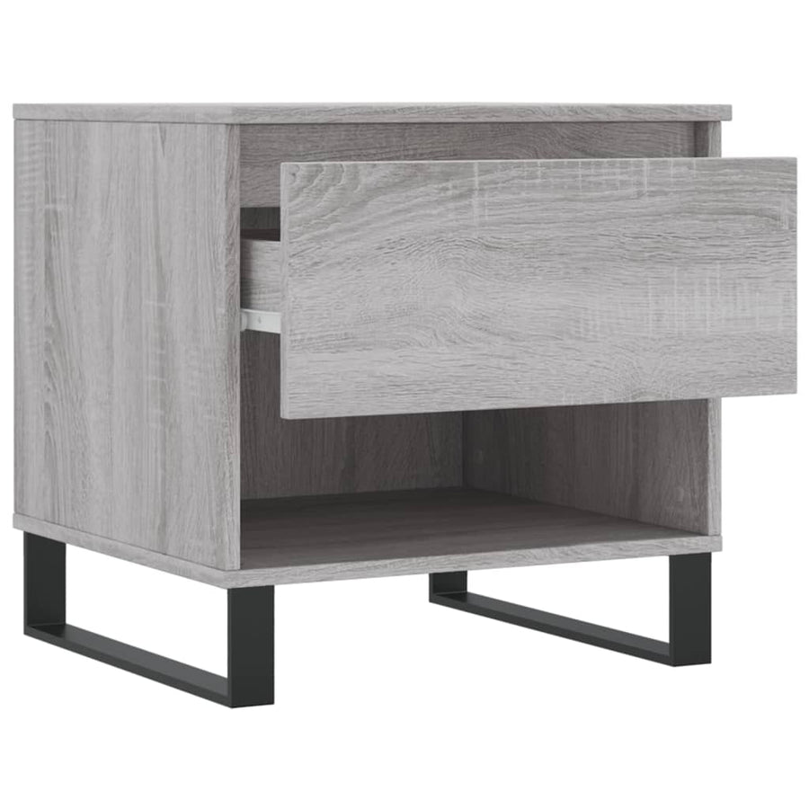 Salontafels 50X46X50 Cm Bewerkt Hout Eiken 2 Grijs sonoma