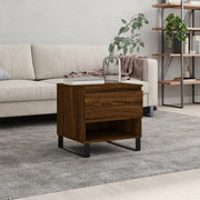 Salontafel 50x46x50 cm bewerkt hout bruin