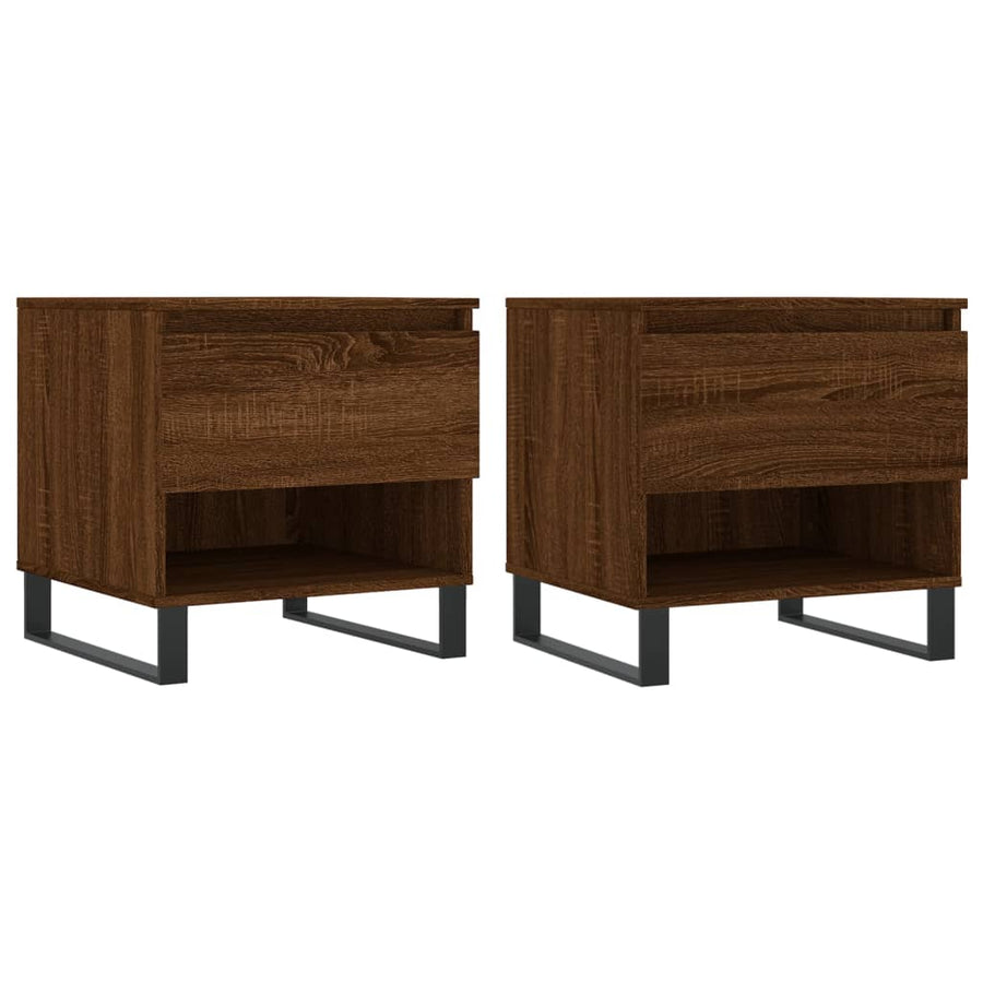 Salontafels 50X46X50 Cm Bewerkt Hout Bruin Eikenkleur 2 Bruineiken