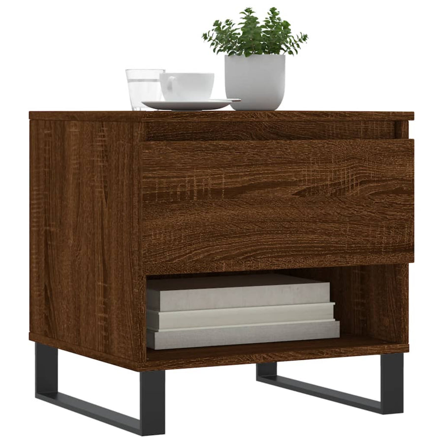 Salontafels 50X46X50 Cm Bewerkt Hout Bruin Eikenkleur 2 Bruineiken