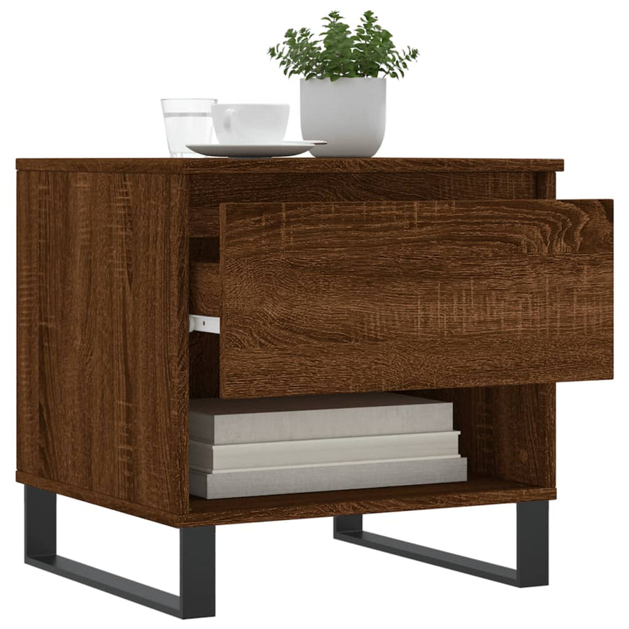 Salontafels 50X46X50 Cm Bewerkt Hout Bruin Eikenkleur 2 Bruineiken