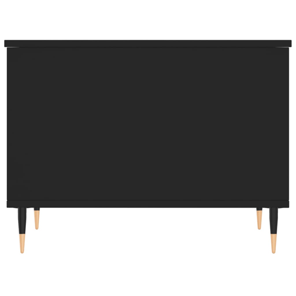 Salontafel 60X44,5X45 Cm Bewerkt Hout Zwart