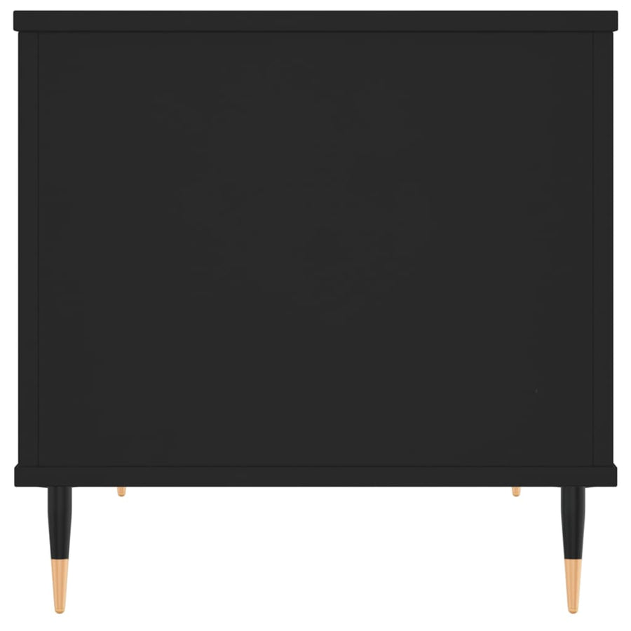 Salontafel 60X44,5X45 Cm Bewerkt Hout Zwart