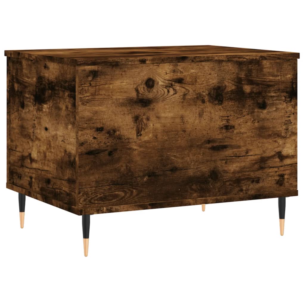 Salontafel 60X44,5X45 Cm Bewerkt Hout Kleurig Gerookt eiken