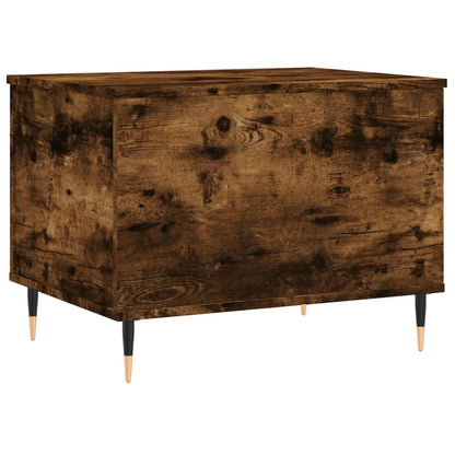 Salontafel 60X44,5X45 Cm Bewerkt Hout Kleurig Gerookt eiken
