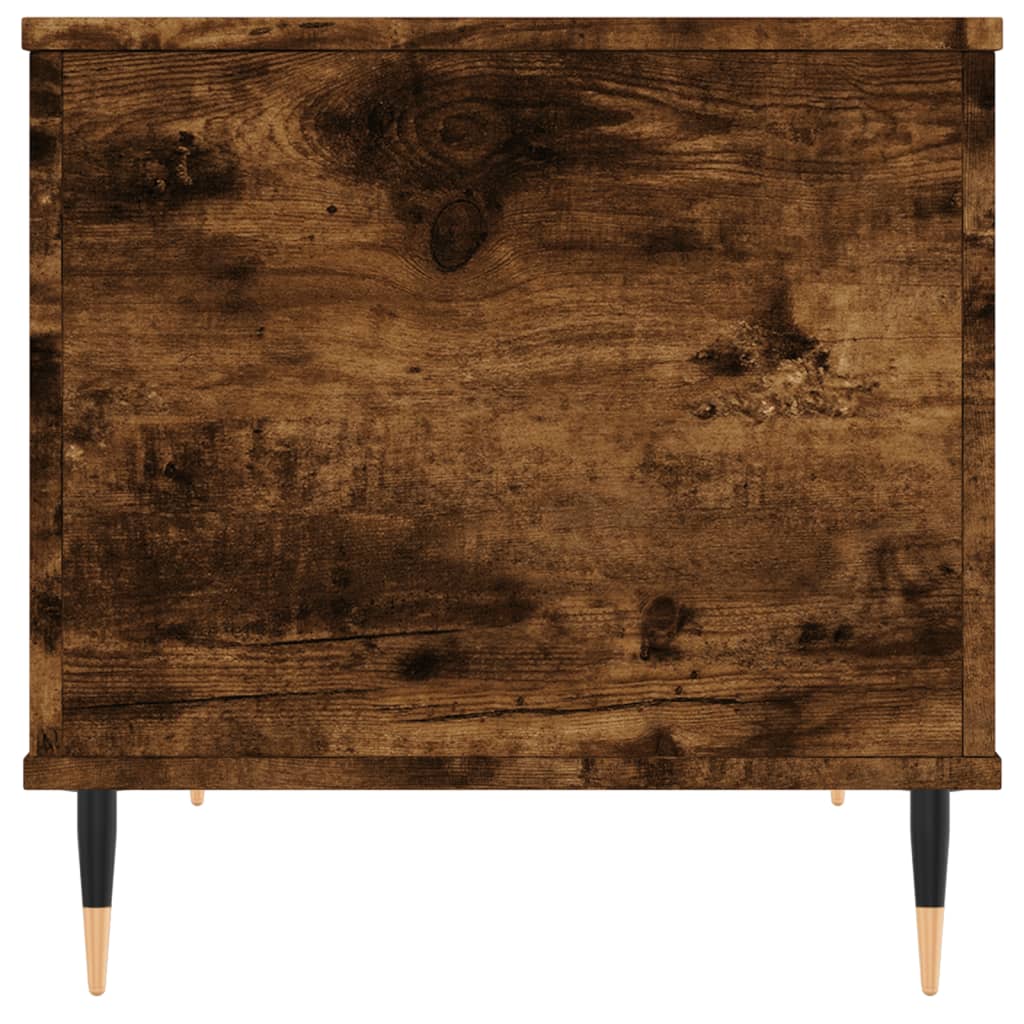 Salontafel 60X44,5X45 Cm Bewerkt Hout Kleurig Gerookt eiken