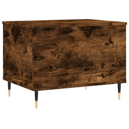 Salontafel 60X44,5X45 Cm Bewerkt Hout Kleurig Gerookt eiken