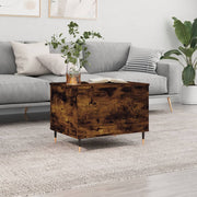 Salontafel 60x44,5x45 cm bewerkt hout gerookt eiken