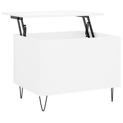 Salontafel 60X44,5X45 Cm Bewerkt Hout Wit