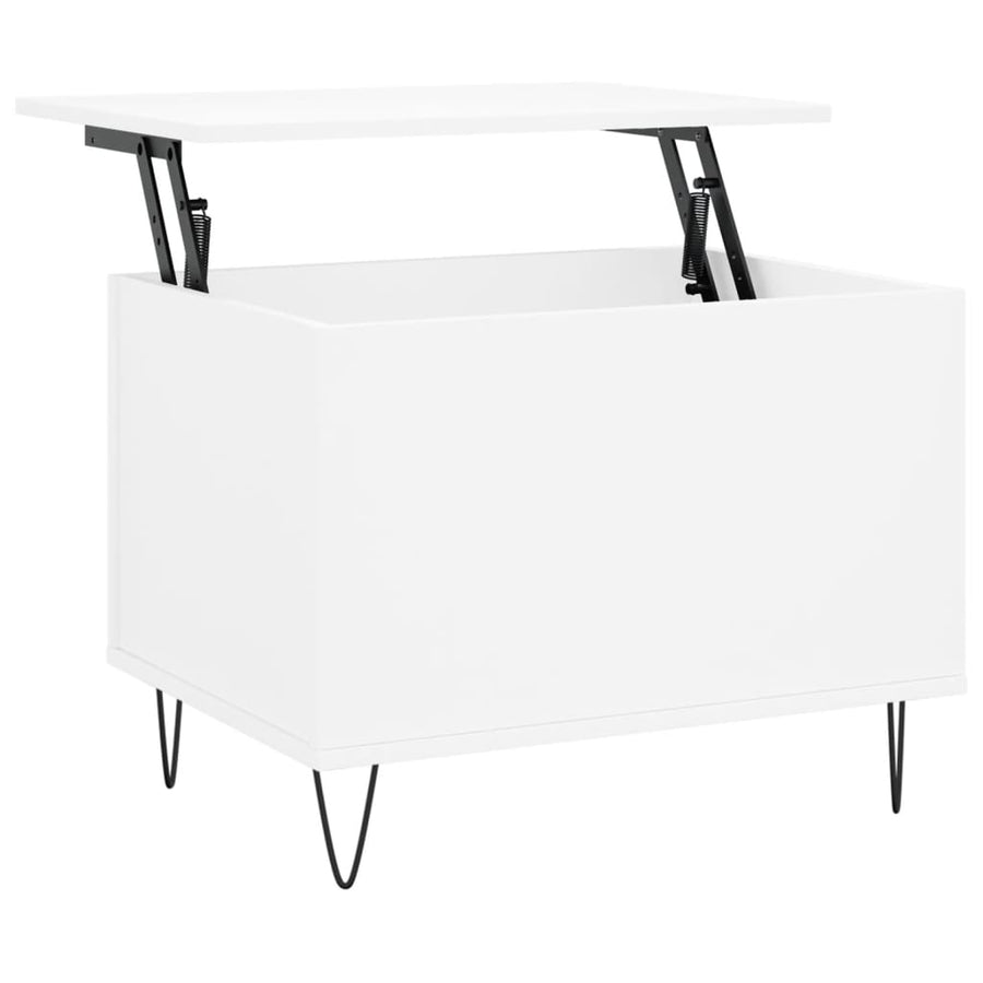 Salontafel 60X44,5X45 Cm Bewerkt Hout Wit