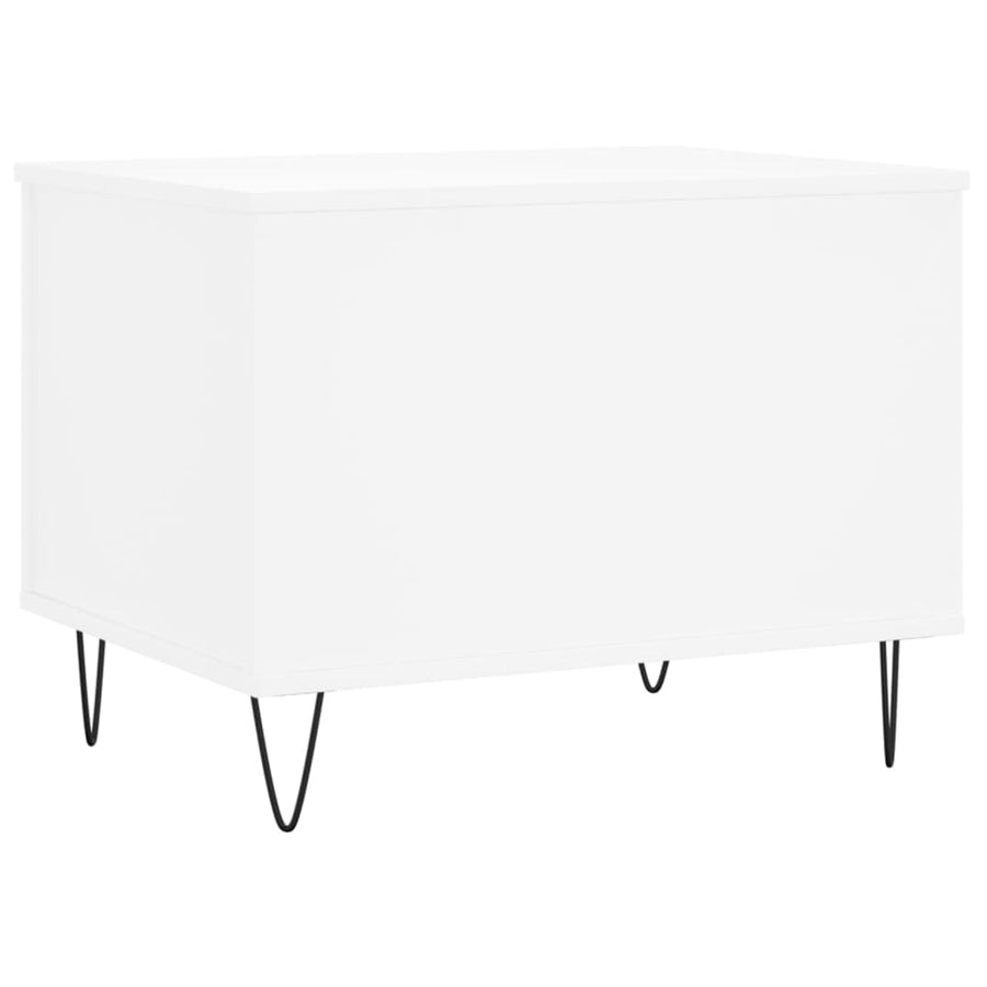Salontafel 60X44,5X45 Cm Bewerkt Hout Wit