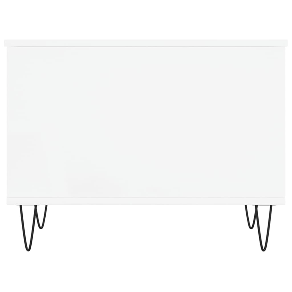 Salontafel 60X44,5X45 Cm Bewerkt Hout Wit