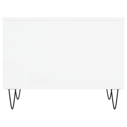 Salontafel 60X44,5X45 Cm Bewerkt Hout Wit