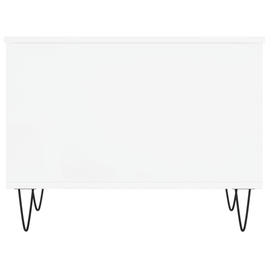 Salontafel 60X44,5X45 Cm Bewerkt Hout Wit