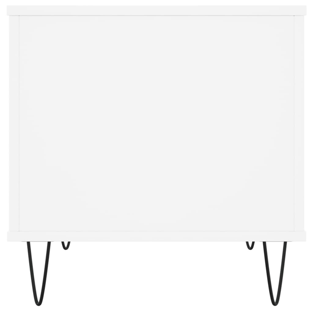 Salontafel 60X44,5X45 Cm Bewerkt Hout Wit