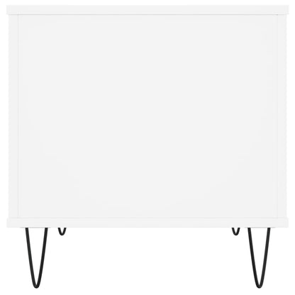 Salontafel 60X44,5X45 Cm Bewerkt Hout Wit