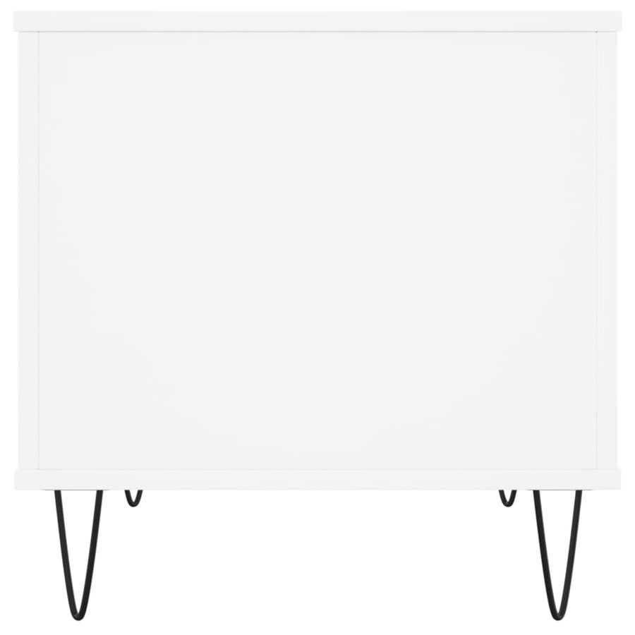 Salontafel 60X44,5X45 Cm Bewerkt Hout Wit