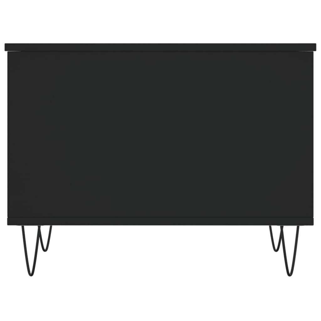 Salontafel 60X44,5X45 Cm Bewerkt Hout Zwart