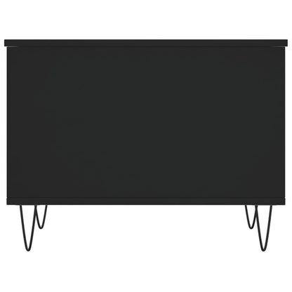 Salontafel 60X44,5X45 Cm Bewerkt Hout Zwart