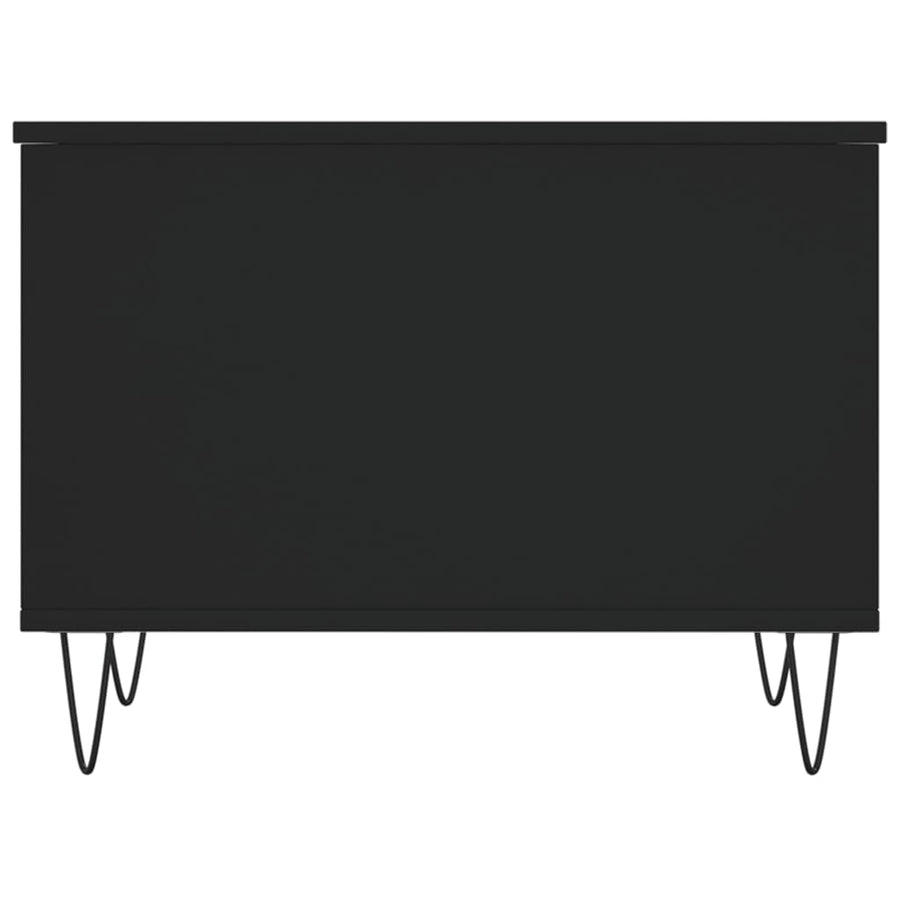 Salontafel 60X44,5X45 Cm Bewerkt Hout Zwart
