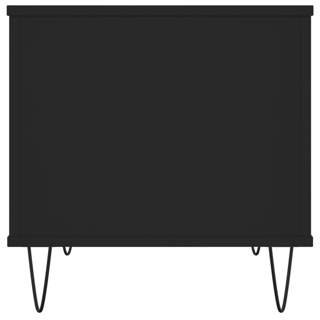 Salontafel 60X44,5X45 Cm Bewerkt Hout Zwart