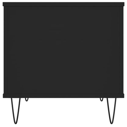 Salontafel 60X44,5X45 Cm Bewerkt Hout Zwart