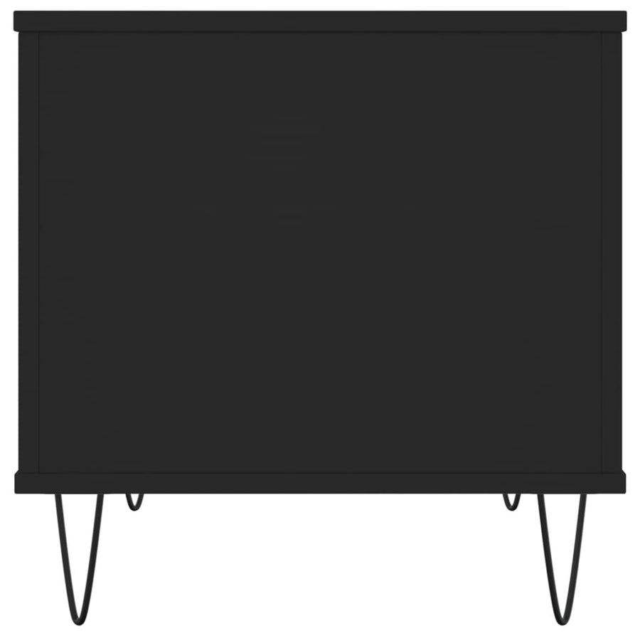 Salontafel 60X44,5X45 Cm Bewerkt Hout Zwart