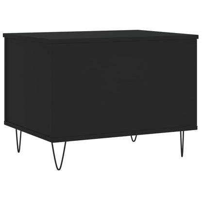 Salontafel 60X44,5X45 Cm Bewerkt Hout Zwart