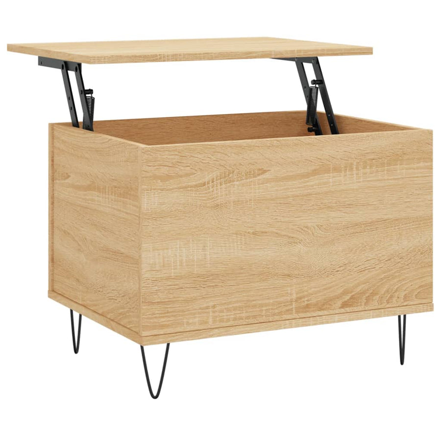 Salontafel 60x44,5x45 cm bewerkt hout sonoma eikenkleurig