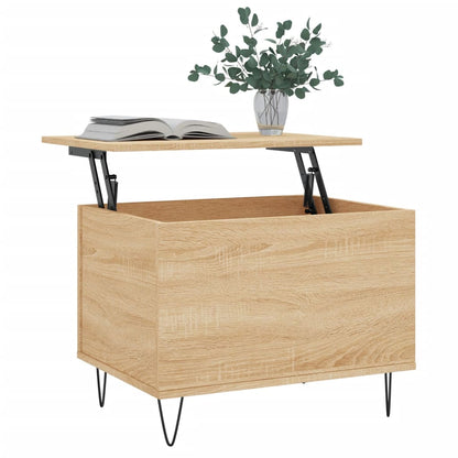 Salontafel 60x44,5x45 cm bewerkt hout sonoma eikenkleurig