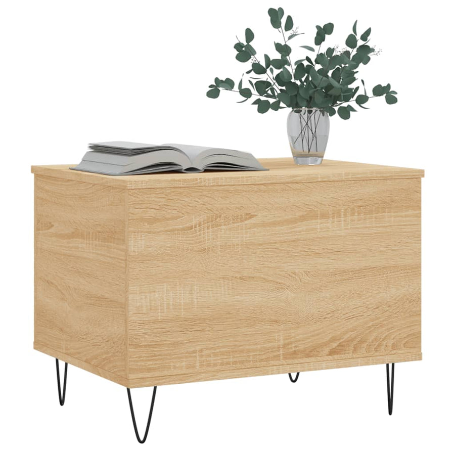 Salontafel 60x44,5x45 cm bewerkt hout sonoma eikenkleurig