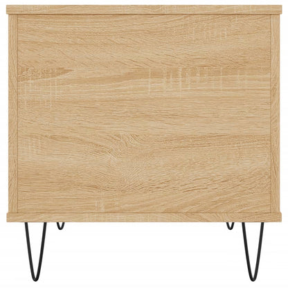 Salontafel 60x44,5x45 cm bewerkt hout sonoma eikenkleurig