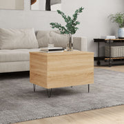 Salontafel 60x44,5x45 cm bewerkt hout sonoma eiken