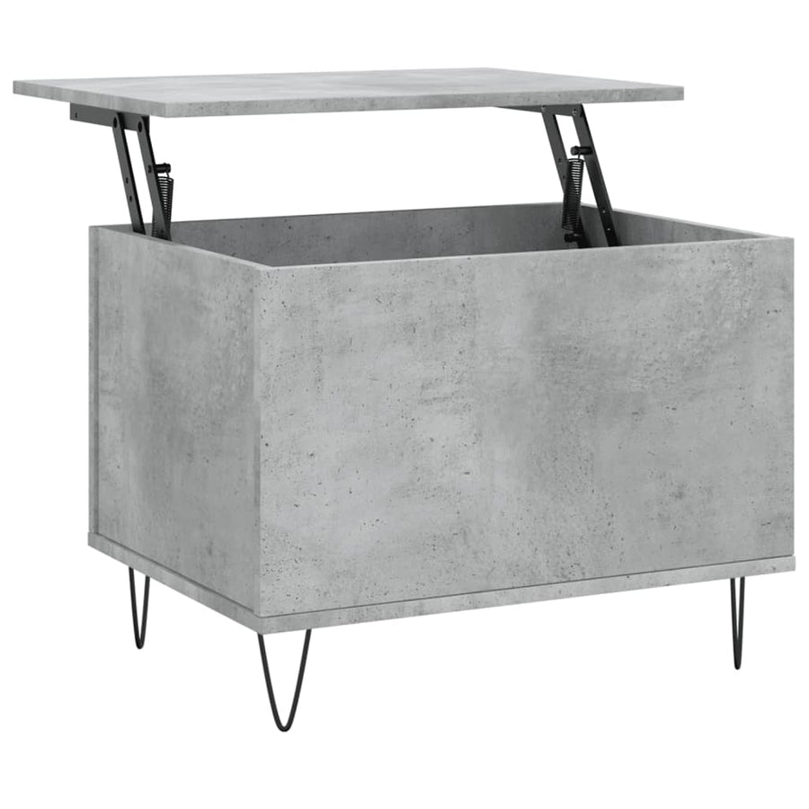 Salontafel 60X44,5X45 Cm Bewerkt Hout Betongrijs