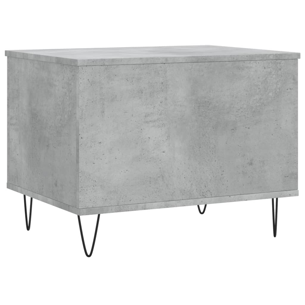 Salontafel 60X44,5X45 Cm Bewerkt Hout Betongrijs