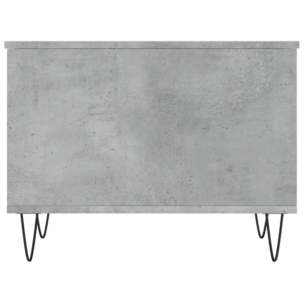 Salontafel 60X44,5X45 Cm Bewerkt Hout Betongrijs