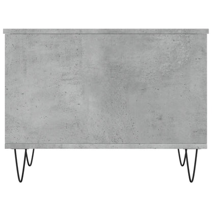 Salontafel 60X44,5X45 Cm Bewerkt Hout Betongrijs