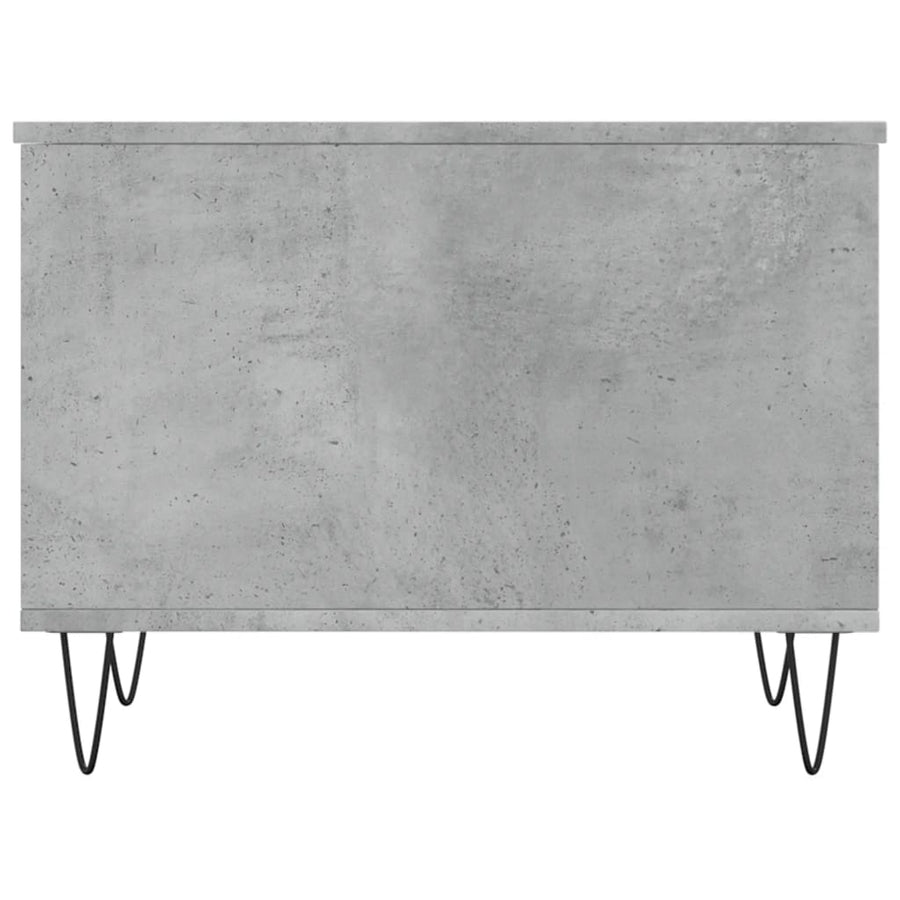 Salontafel 60X44,5X45 Cm Bewerkt Hout Betongrijs