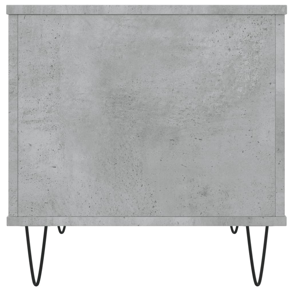 Salontafel 60X44,5X45 Cm Bewerkt Hout Betongrijs